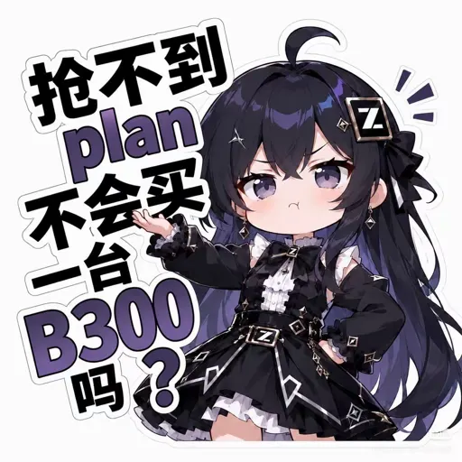 #024 Z娘『抢不到plan不会买一台B300吗』凡尔赛炫富表情包