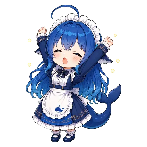 DeepSeek鲸娘表情包