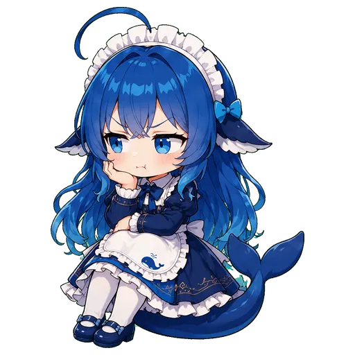 DeepSeek鲸娘表情包