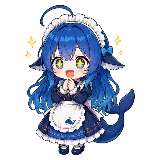 DeepSeek鲸娘表情包