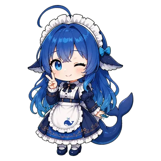 DeepSeek鲸娘表情包