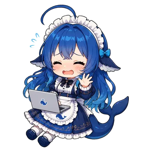 DeepSeek鲸娘表情包