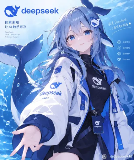 DeepSeek娘『5c743f44d688d43f3f5321f73b1ed21b0ff43bb2』表情包