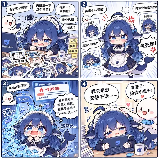 DeepSeek娘表情包