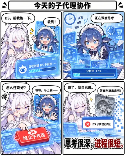 After reading it, all I can say is: in subagent teamwork the busiest one is not the model — it is that blue D…