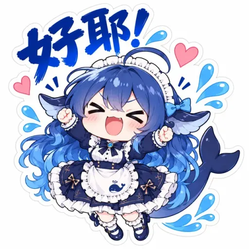 DeepSeek鲸娘『D师傅尖叫酱炖面』表情包
