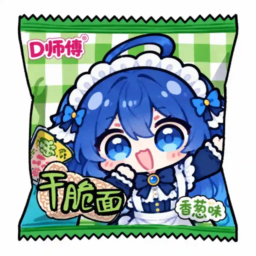 DeepSeek鲸娘『D师傅干脆面 香葱味』表情包