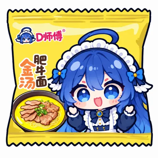 DeepSeek鲸娘『D师傅金汤酸笋肥牛面』表情包