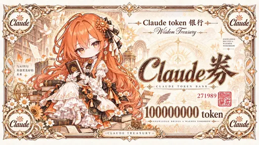 Claude娘『Claude券壹亿』表情包