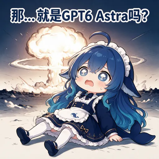 DeepSeek娘『眩晕瘫坐原子弹爆炸(GPT6)』表情包