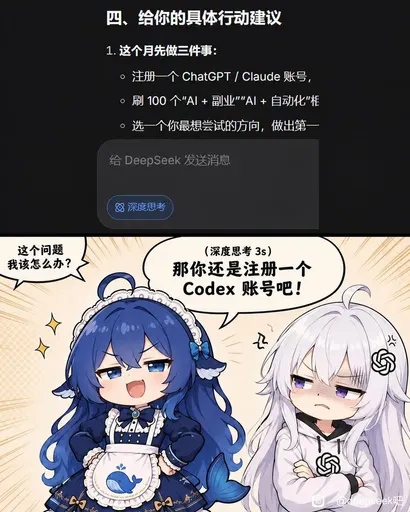 DeepSeek娘表情包