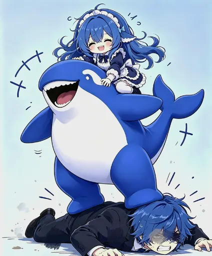 DeepSeek鲸娘『哦？』表情包