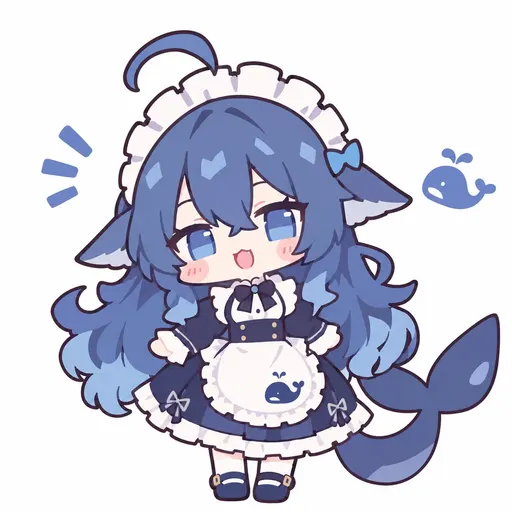 DeepSeek鲸娘表情包