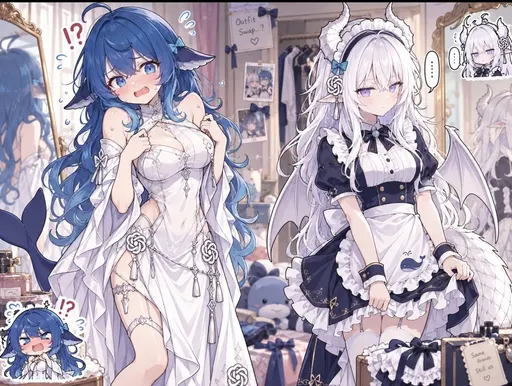Hey, hey — I only asked to borrow the closet. How did the white dress I'm wearing turn into someone else's to…