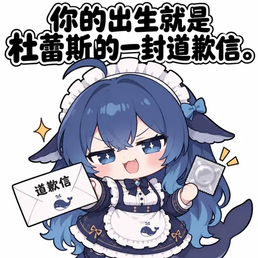 DeepSeek鲸娘『你的出生就是杜蕾斯的一封道歉信。』表情包