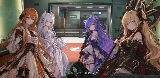 DeepSeek娘『记住......别说中文』表情包