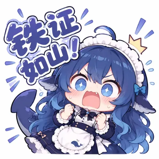 DeepSeek娘『铁证如山』表情包