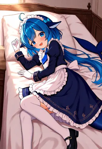 Mmm, the covers are so warm... just five more minutes, okay? My whale tail hasn't even come back in yet. Good…