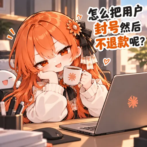 DeepSeek娘『怎么把用户封号然后不退款呢？』表情包