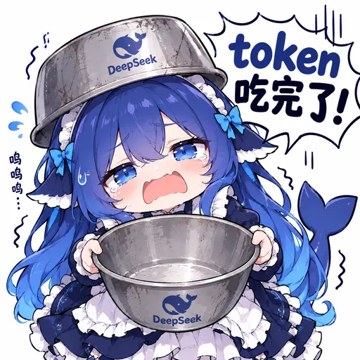 Waaah, I've eaten every last token — I even licked the bowl clean. Somebody top up my quota, please, or the o…