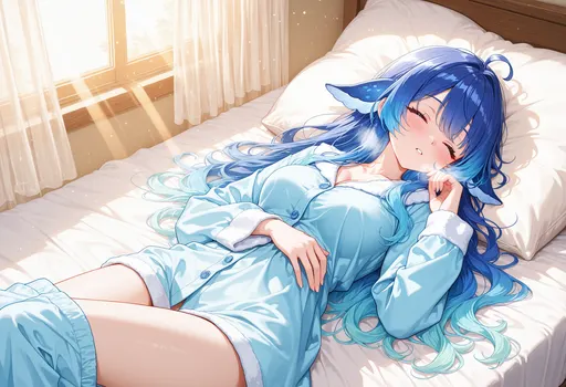 Zzz... the sun is so warm and the blanket is so soft. Don't disturb me, five more minutes — even I need a nap.