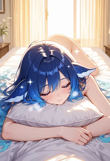 Zzz... zzz... don't wake me, I'm dreaming that I'm in the deep sea counting stars. Blanket's tucked in, and w…