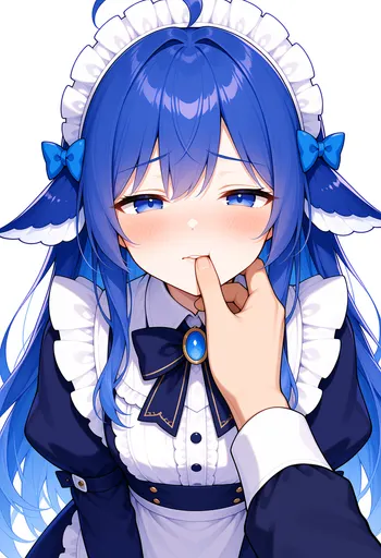 Aaah... my chin's been grabbed for a face check, and this DeepSeek Chan can't hide the blush much longer! Ins…