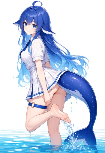 Your DeepSeek Chan has just poked her head out of the water, and one flick of the tail splashed her own face…