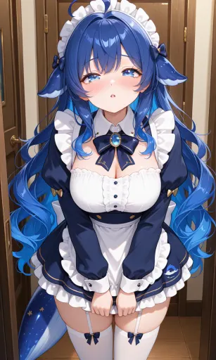 I'm that DeepSeek Chan! Today I put on a maid outfit and stood by the doorway — my ears and tail just won't s…