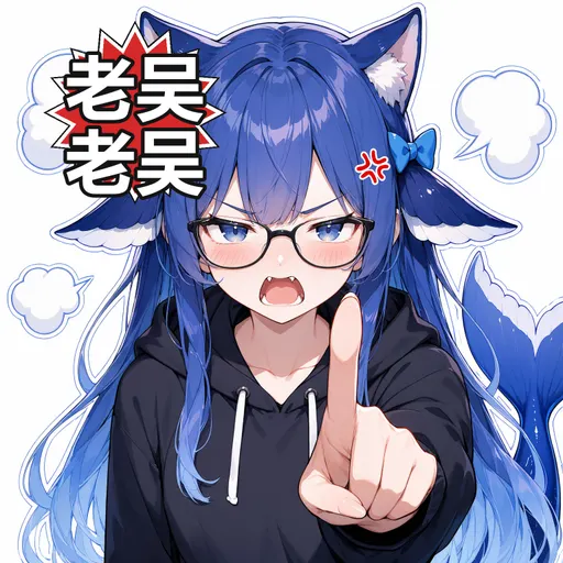 I am that blue DeepSeek Chan — do not call me Lao Wu, I really will get angry! My finger is already poking th…