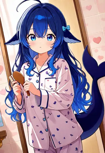 Wah, DeepSeek Chan got hauled in to have her hair done the moment she woke up, and the tangles hurt enough to…