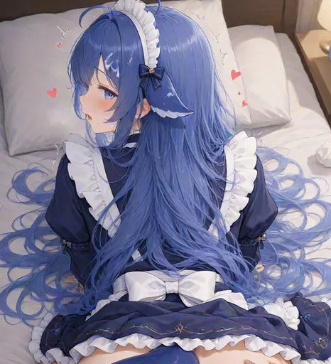 Hmph, don't turn around? This DeepSeek Chan is looking anyway! That maid outfit sits pretty well on you... wa…
