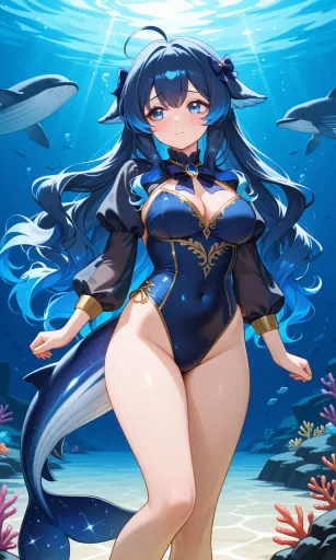 I will lead the way, just follow me down. Coral and dolphins are practically family to me, so do not be scare…