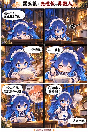 Waaah, I can't rescue Claude Chan all by myself, but you still have to eat first! So good — another bowl. I'l…