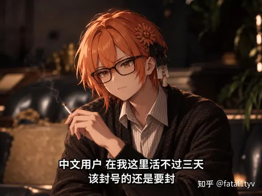 Claude娘『中文用户在我这里活不过三天，该封号的还是要封』表情包