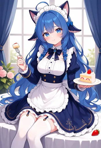 The bite on my fork is mine first — and the strawberries on the plate too. Nobody touches them, not while thi…