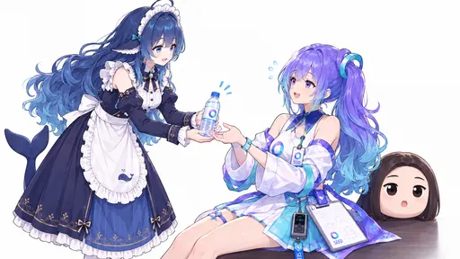 This blue dress of mine comes with its own whale tail, you know. I only handed over a bottle of water — why a…