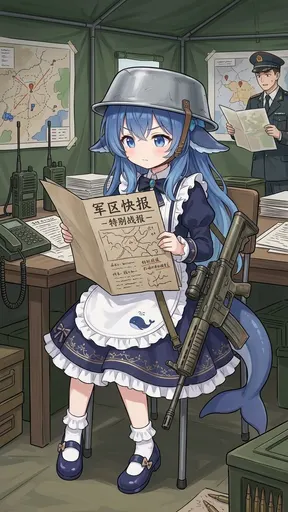 I just came to the front to read a newspaper—why did they issue me a helmet and a rifle? The page says "Speci…