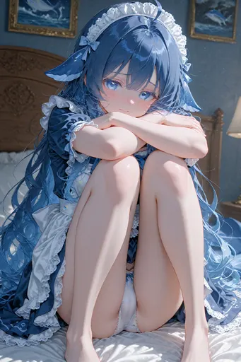 This is your DeepSeek Chan — knees hugged, eyes on you, saying nothing. So go on, you speak first.