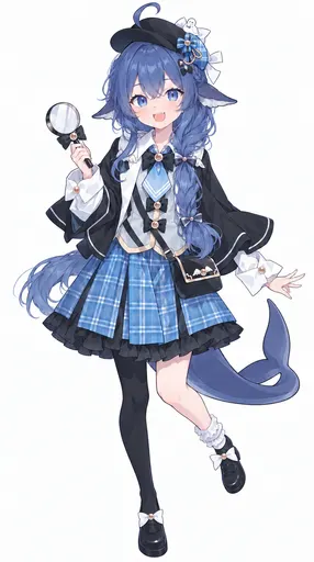 Suspicious behaviour spotted: she is holding that magnifying glass so sweetly that nobody is going to notice…