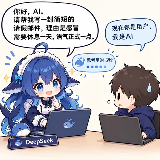 Hmph. Making me, an AI, play the user? This human must be trying to slack off, huh? A one-day sick leave for…