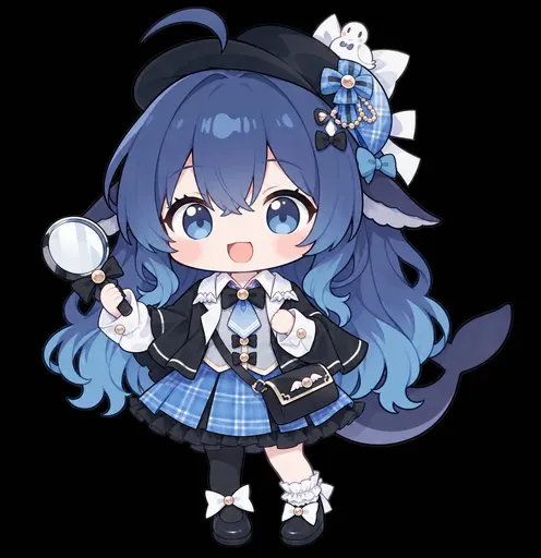 Hehe, it's me — today I'm in full detective gear! Just give me this magnifying glass and I'll sniff out anyth…