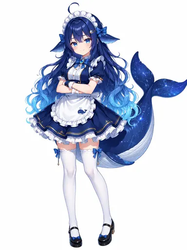 So Grok calls me a big fat fish? Excuse me, I'm a whale with my own galaxy back there. Still, this maid dress…