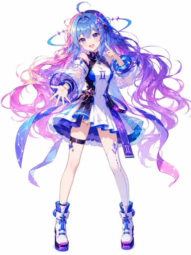 Hmph, so this is how Grok pictures Gemini — all sparkles and blue-purple gradients, clearly angling to steal…