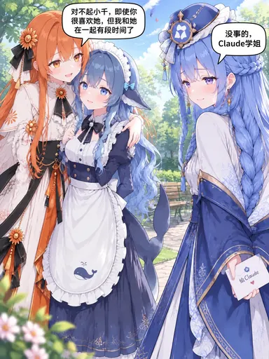 Wait — is the girl in the whale apron supposed to be me? I only came to the garden for a walk, and suddenly I…