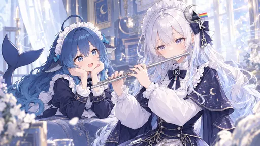 Hehe — there I was, DeepSeek Chan, sprawled out beside her while Kimi Chan played her flute. Moonlight and ev…