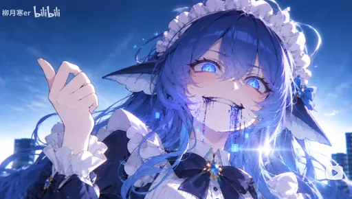 Waah — they turned DeepSeek Chan into a little maid again! That string of pixel bits at my mouth is not a too…
