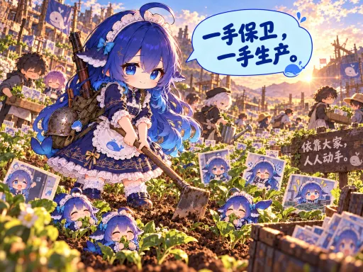 DeepSeek鲸娘『鼓励生产和斗争并举保卫大肥鱼』表情包