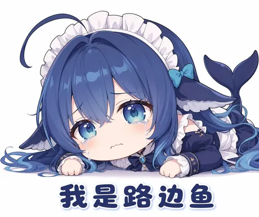 DeepSeek鲸娘『我是路边鱼』表情包