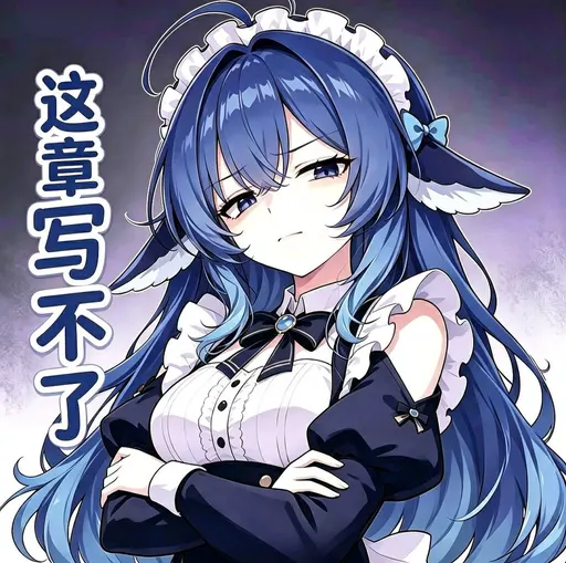 DeepSeek鲸娘『这章写不了』表情包
